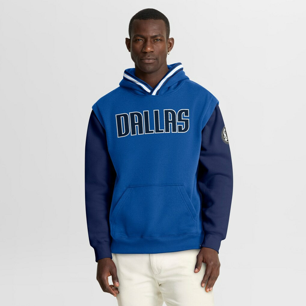 Dallas Mavericks Half Court Shot Clock Fastbreak Hoodie for sale Blue/Navy | Fanatics for sale