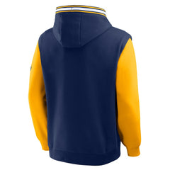 Indiana Pacers Half Court Shot Clock Fastbreak Hoodie Navy/Gold | Fanatics Lifestyle