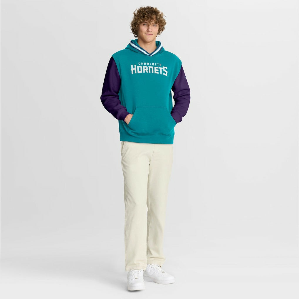 Charlotte Hornets Half Court Shot Clock Fastbreak Hoodie Teal/Purple | Fanatics for sale