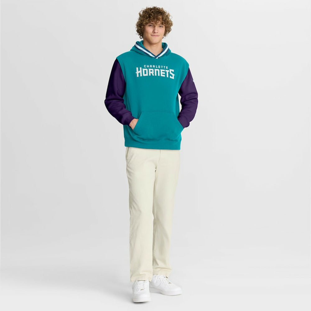 Charlotte Hornets Half Court Shot Clock Fastbreak Hoodie Teal/Purple | Fanatics for sale