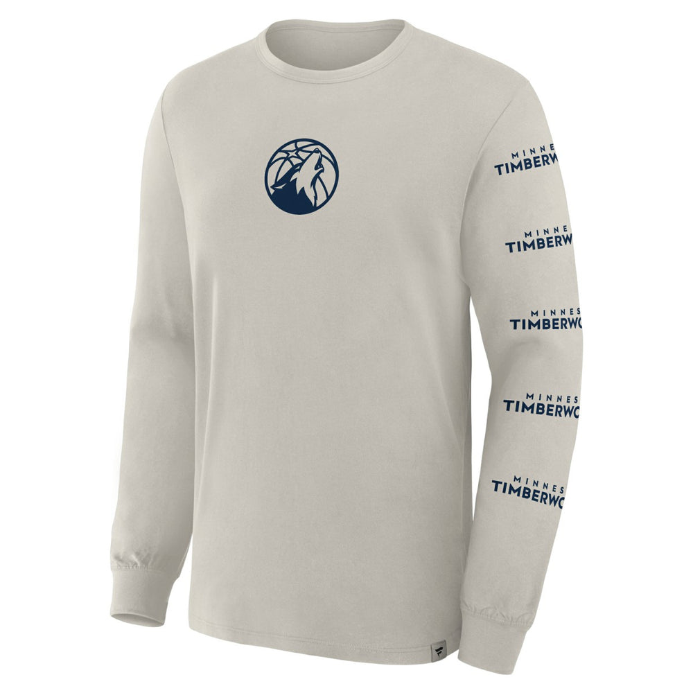 Minnesota Timberwolves Crossover Collection Ball Screen Action Premium Long Sleeve T-Shirt Cream | Fanatics online