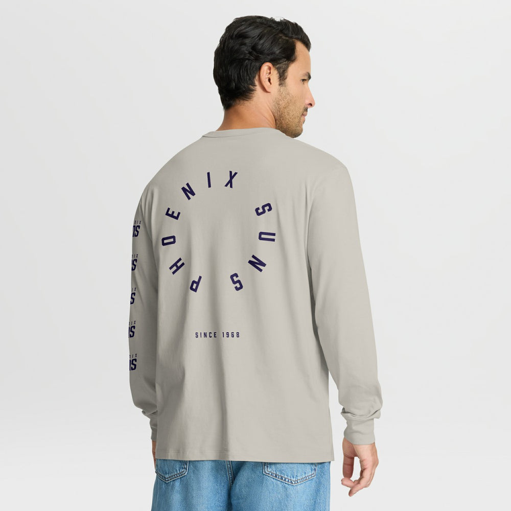 Phoenix Suns Crossover Collection Ball Screen Action Premium Long Sleeve T-Shirt Cream | Fanatics Lifestyle