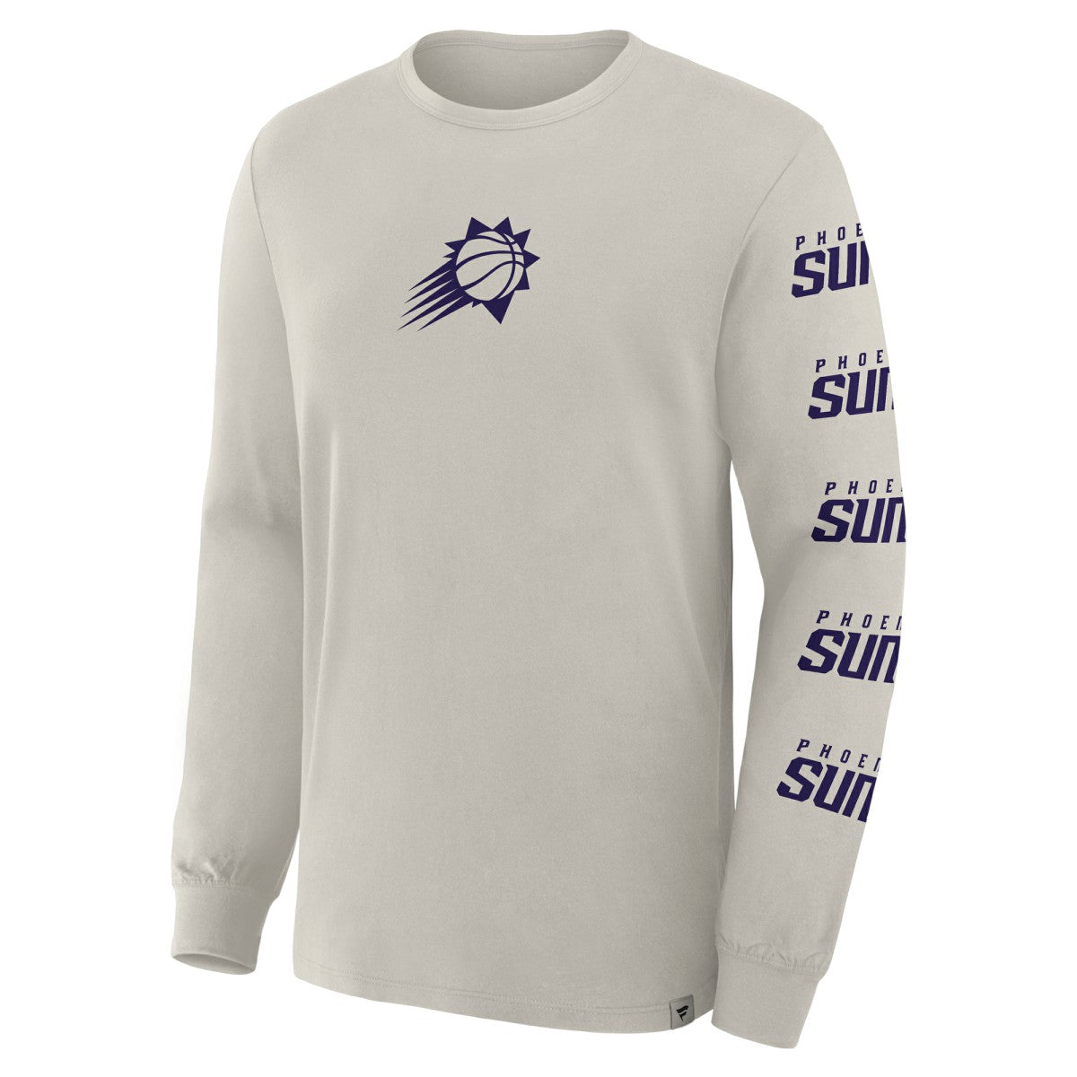Phoenix Suns Crossover Collection Ball Screen Action Premium Long Sleeve T-Shirt Cream | Fanatics Lifestyle