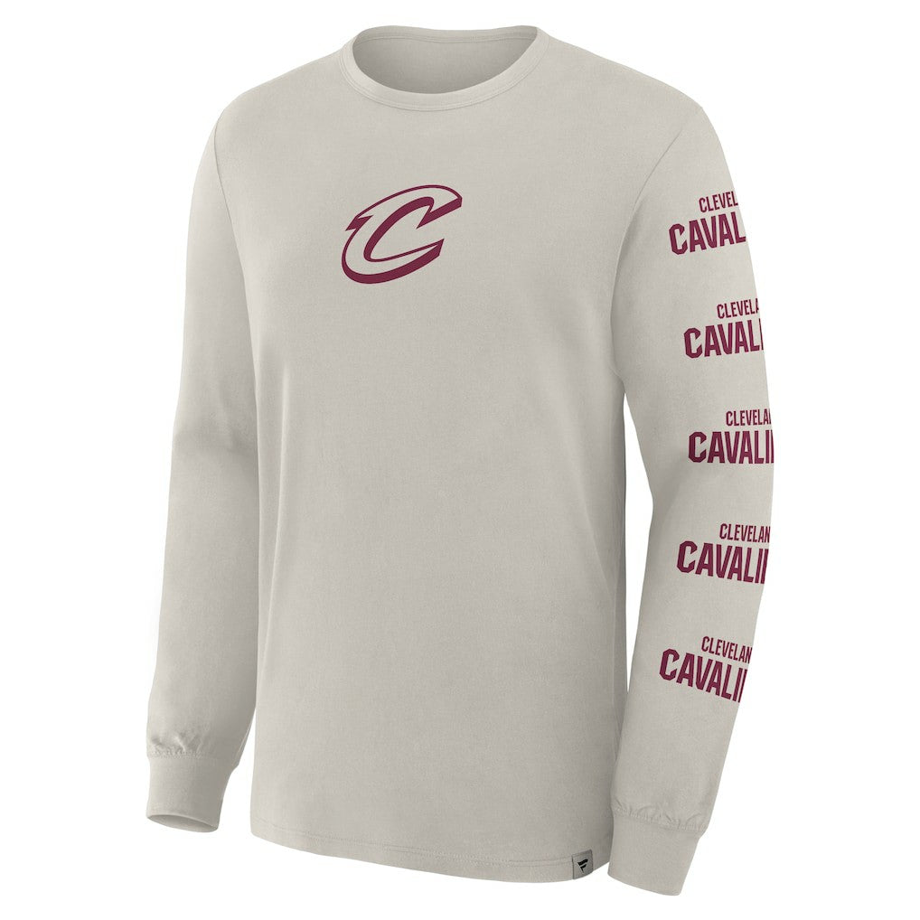 Cleveland Cavaliers Crossover Collection Ball Screen Action Premium Long Sleeve T-Shirt for sale Cream | Fanatics outlet