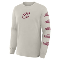 Cleveland Cavaliers Crossover Collection Ball Screen Action Premium Long Sleeve T-Shirt for sale Cream | Fanatics outlet