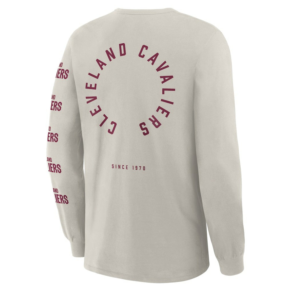 Cleveland Cavaliers Crossover Collection Ball Screen Action Premium Long Sleeve T-Shirt for sale Cream | Fanatics outlet