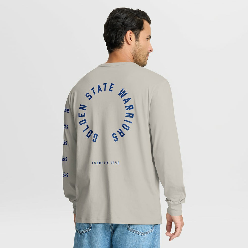 Golden State Warriors Crossover Collection Ball Screen Action Premium Long Sleeve T-Shirt for sale Cream | Fanatics US