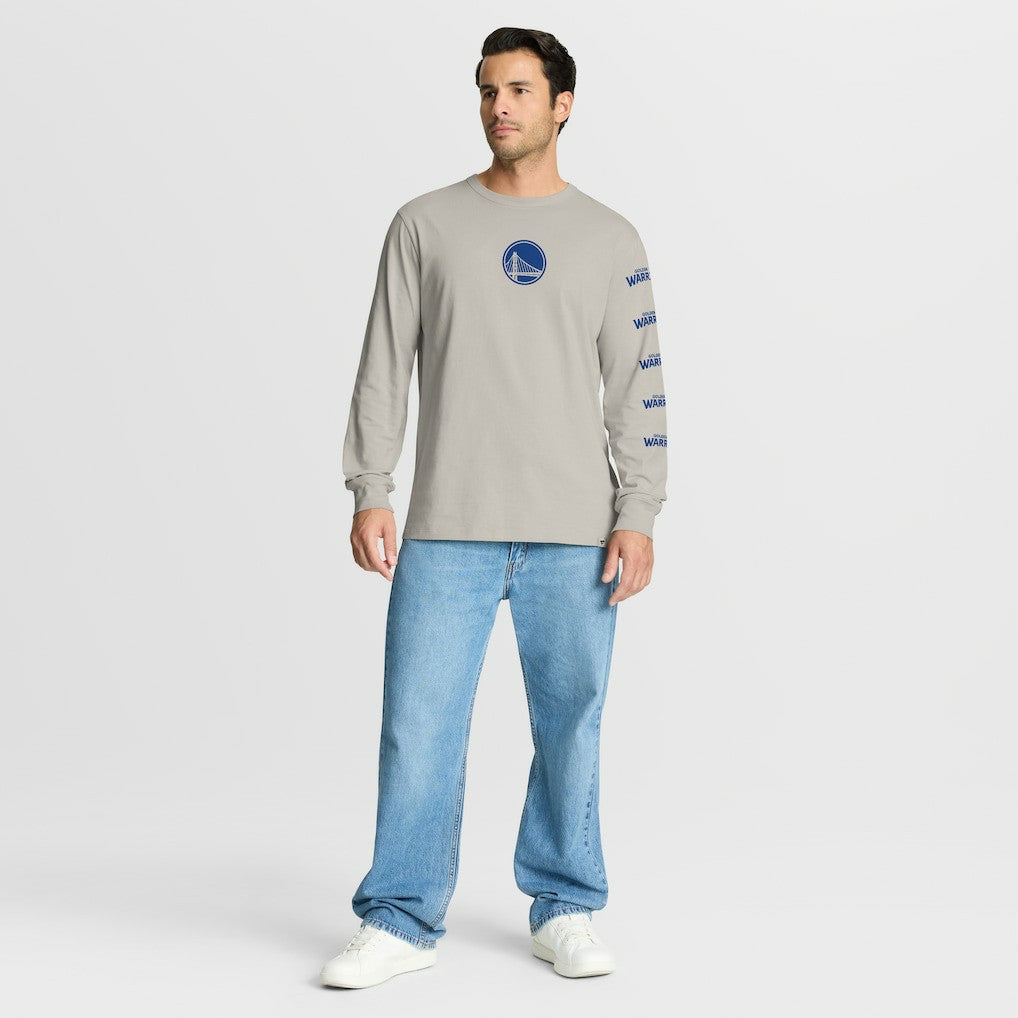 Golden State Warriors Crossover Collection Ball Screen Action Premium Long Sleeve T-Shirt for sale Cream | Fanatics US