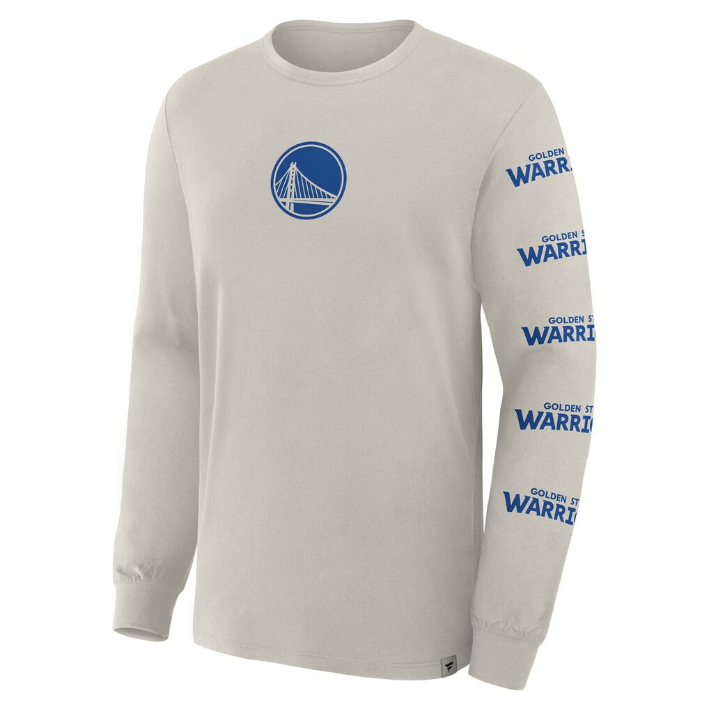Golden State Warriors Crossover Collection Ball Screen Action Premium Long Sleeve T-Shirt for sale Cream | Fanatics US