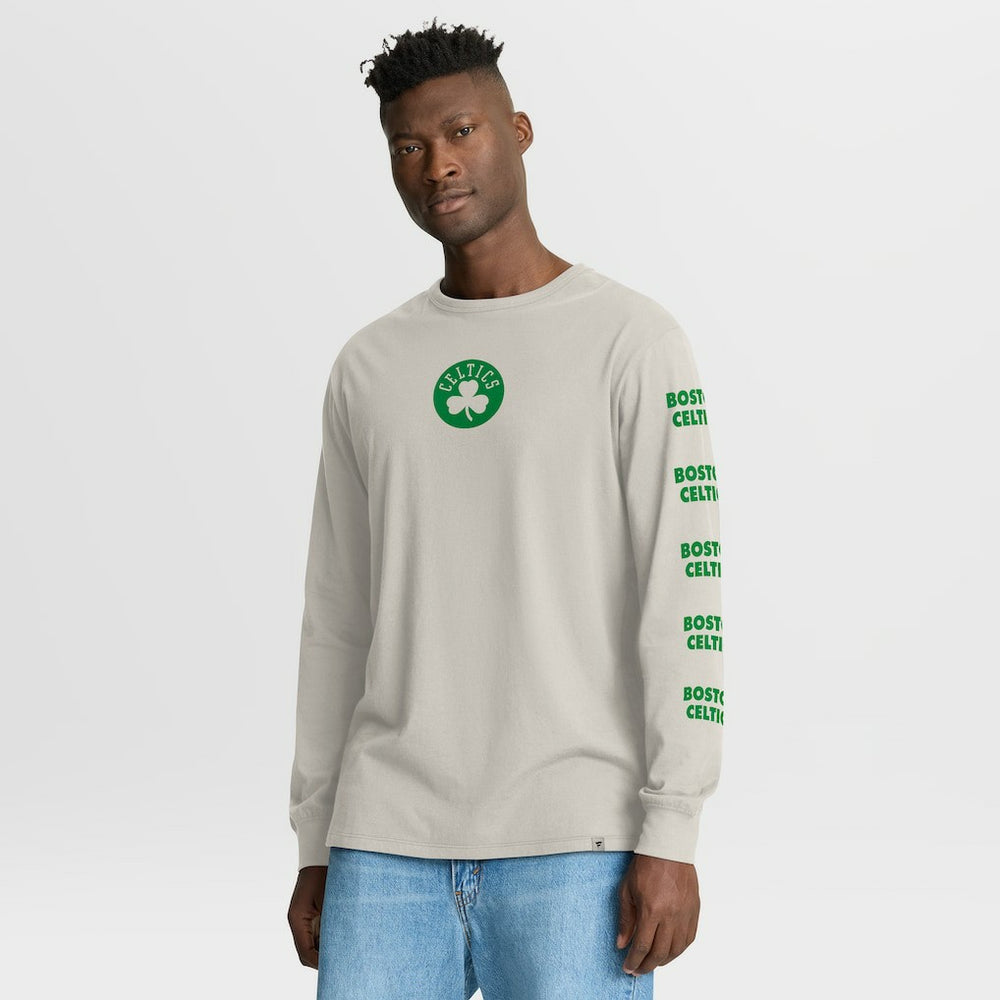 Boston Celtics Crossover Collection Ball Screen Action Premium Long Sleeve T-Shirt Cream | Fanatics outlet