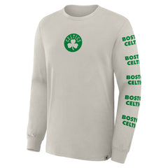 Boston Celtics Crossover Collection Ball Screen Action Premium Long Sleeve T-Shirt Cream | Fanatics outlet