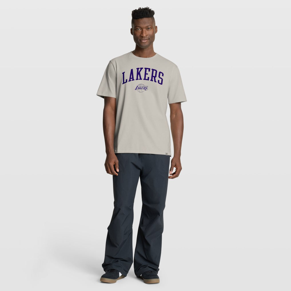 Los Angeles Lakers Crossover Collection Pull Up Jumper Shot Premium T-Shirt Cream | Fanatics