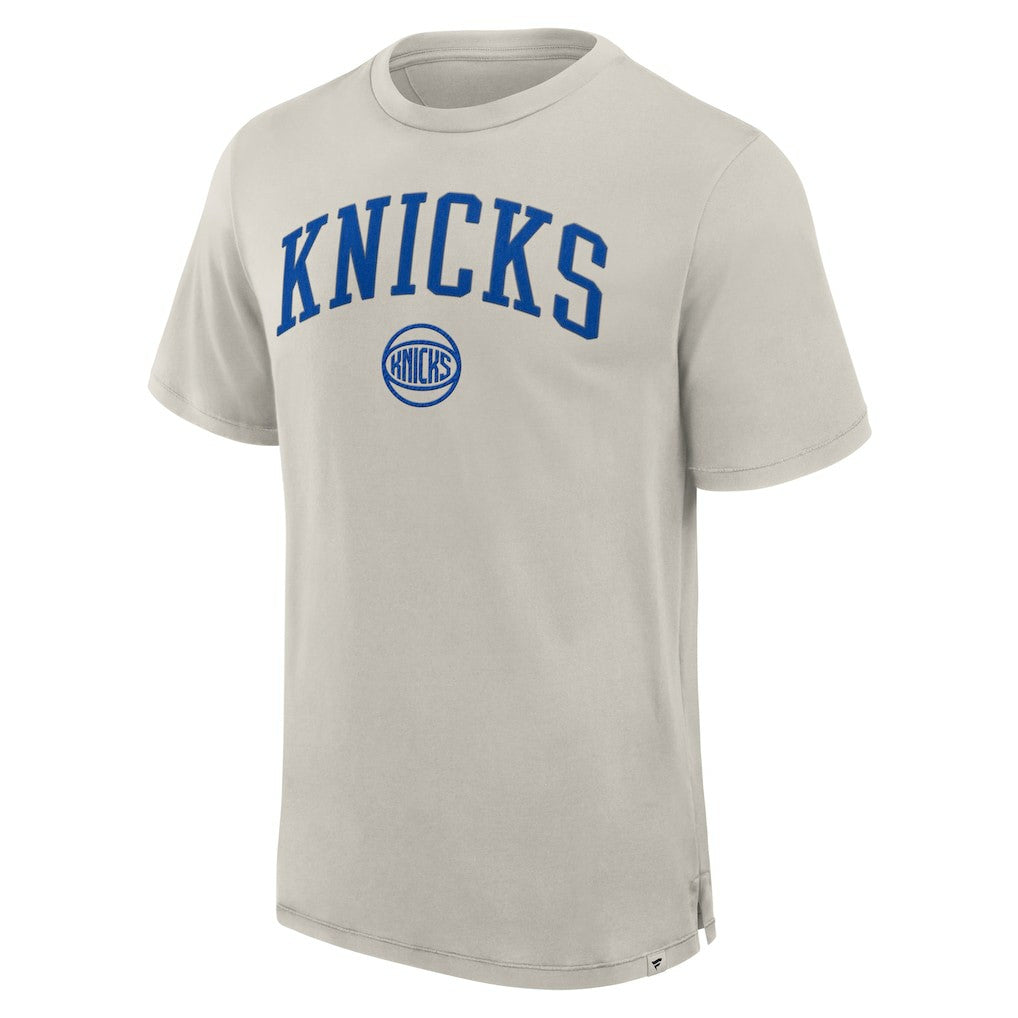 New York Knicks Crossover Collection Pull Up Jumper Shot Premium T-Shirt Cream | Fanatics online