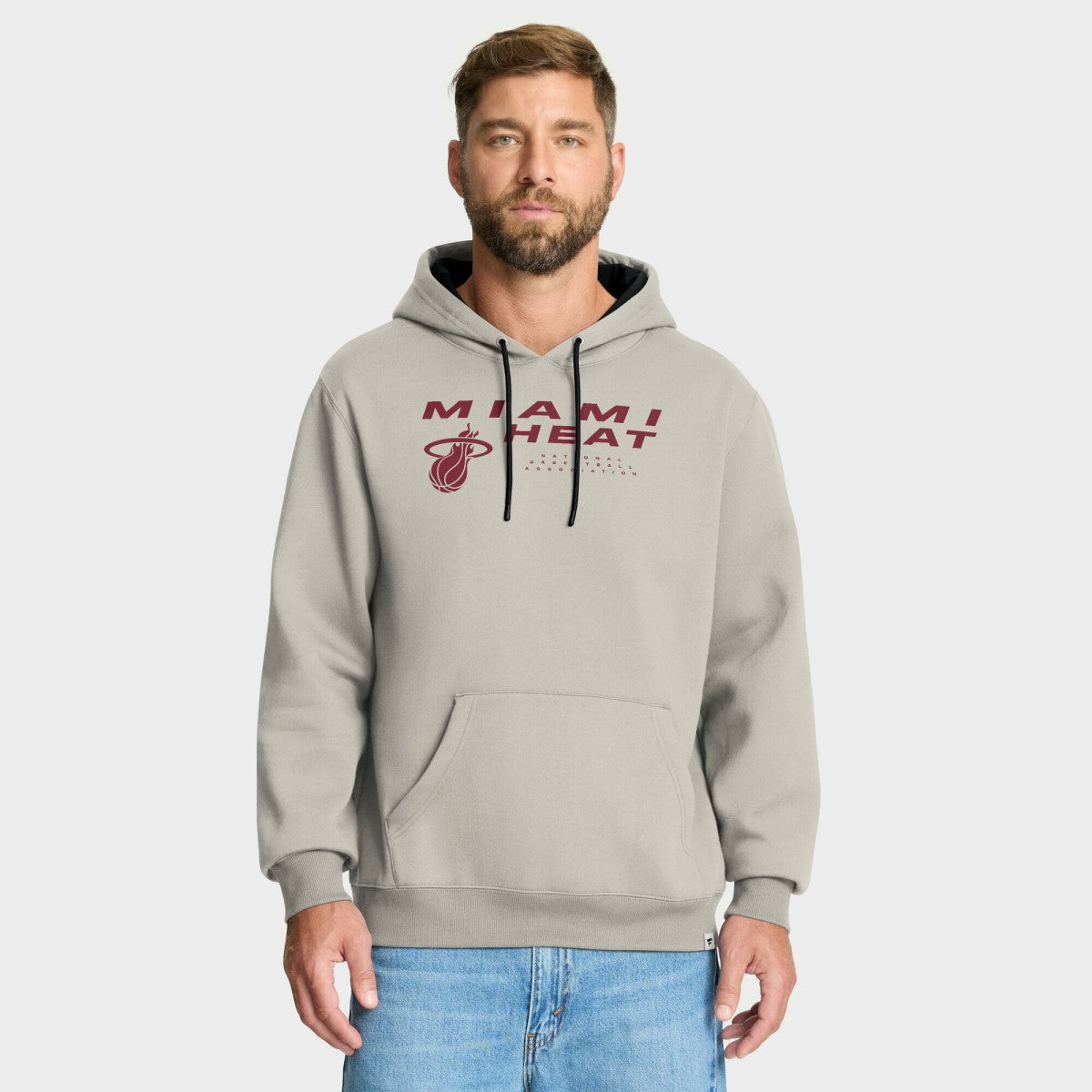 Miami Heat Crossover Collection Blocked Shot Premium Pullover Hoodie Off White | Fanatics online