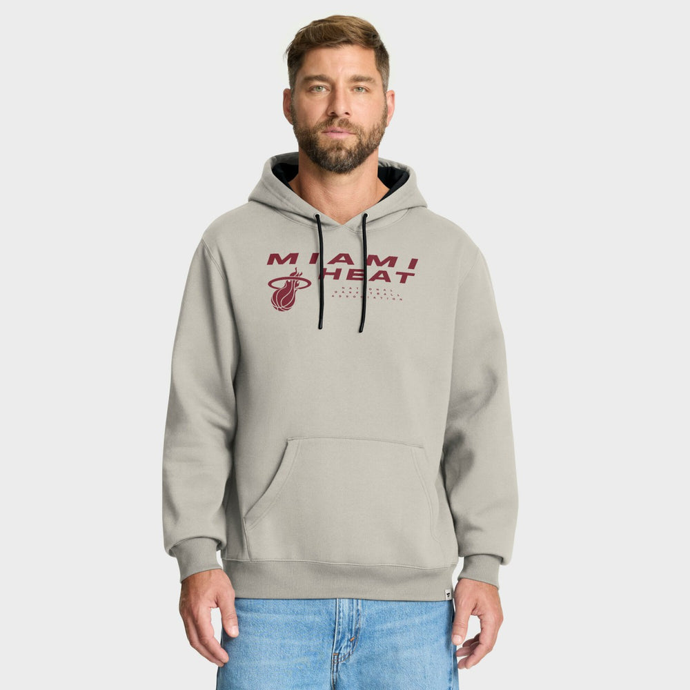 Miami Heat Crossover Collection Blocked Shot Premium Pullover Hoodie Off White | Fanatics online