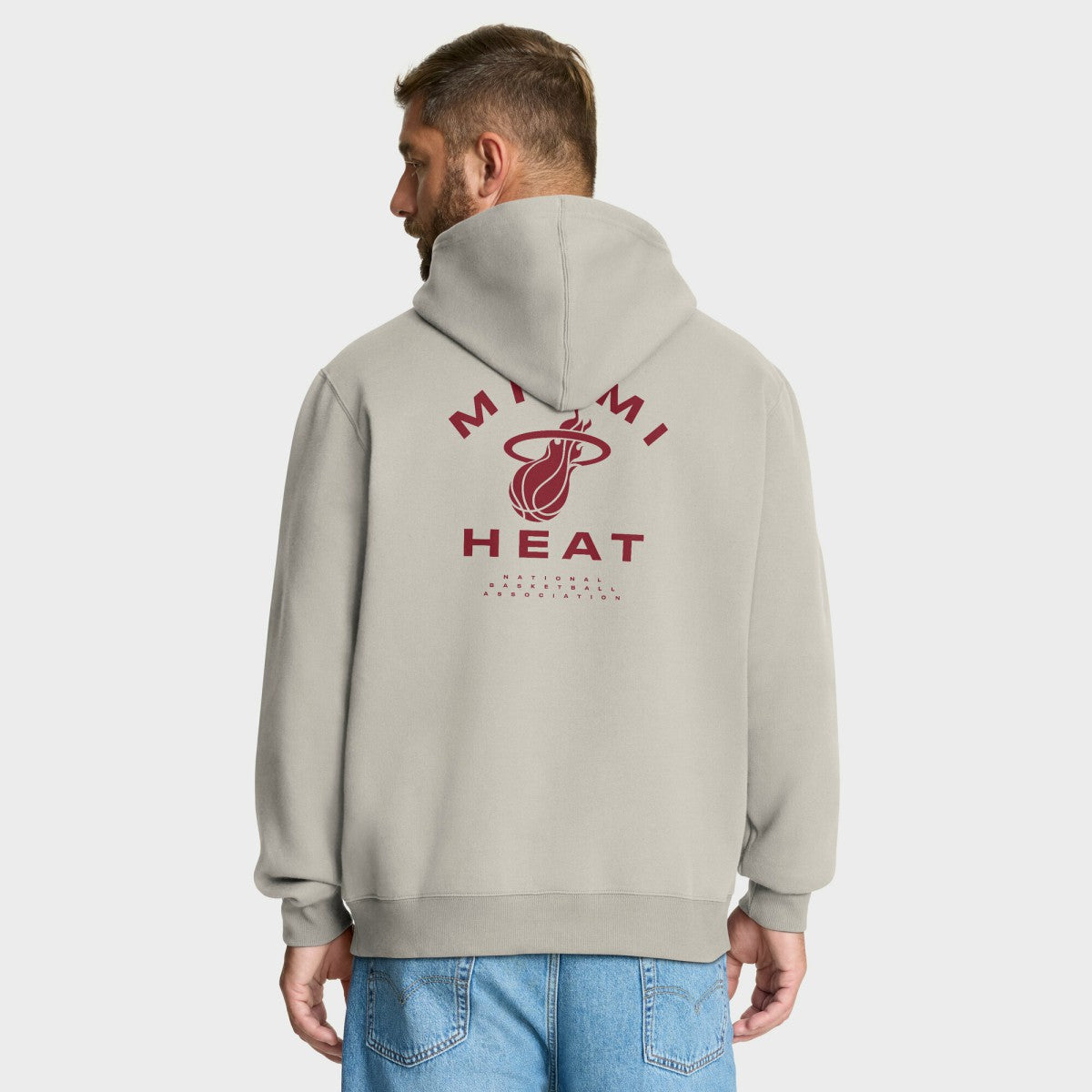 Miami Heat Crossover Collection Blocked Shot Premium Pullover Hoodie Off White | Fanatics online