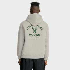 Milwaukee Bucks Crossover Collection Blocked Shot Premium Pullover Hoodie Off White | Fanatics Near Me