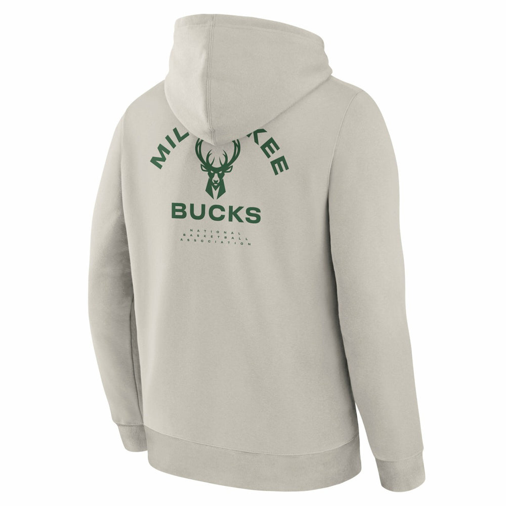 Milwaukee Bucks Crossover Collection Blocked Shot Premium Pullover Hoodie Off White | Fanatics Near Me