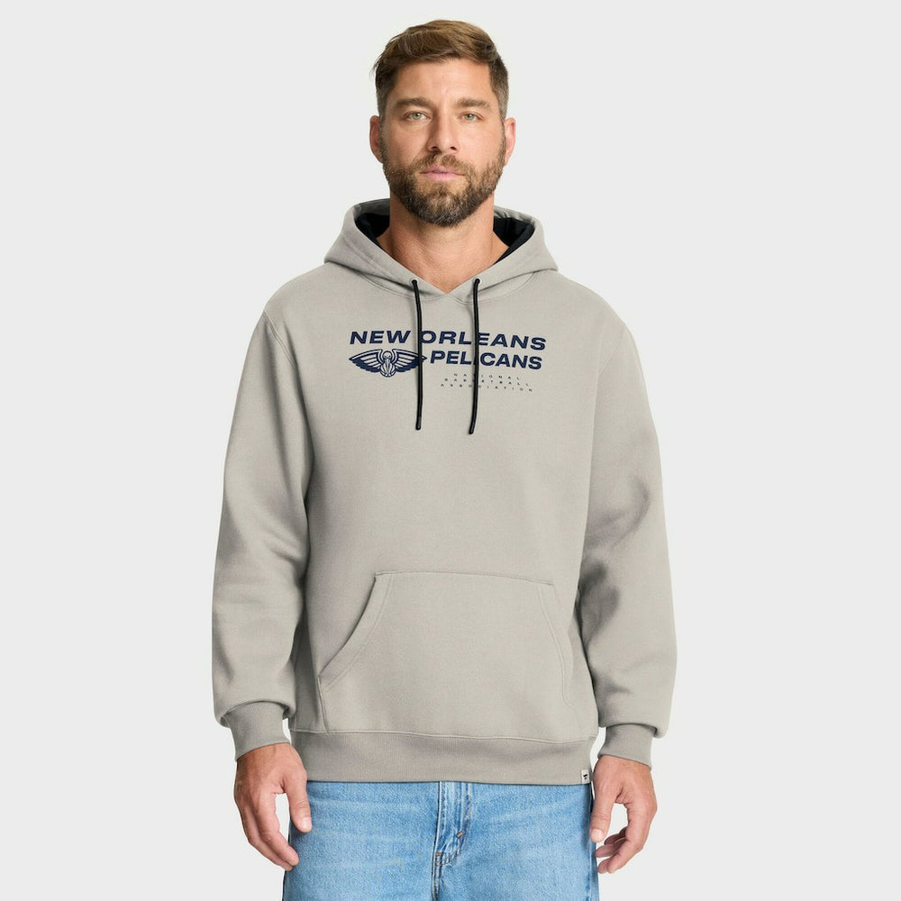 New Orleans Pelicans Crossover Collection Blocked Shot Premium Pullover Hoodie Off White | Fanatics US