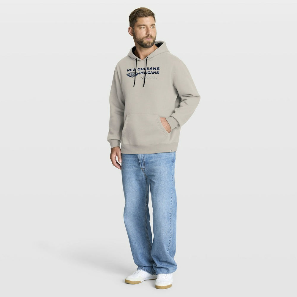 New Orleans Pelicans Crossover Collection Blocked Shot Premium Pullover Hoodie Off White | Fanatics US