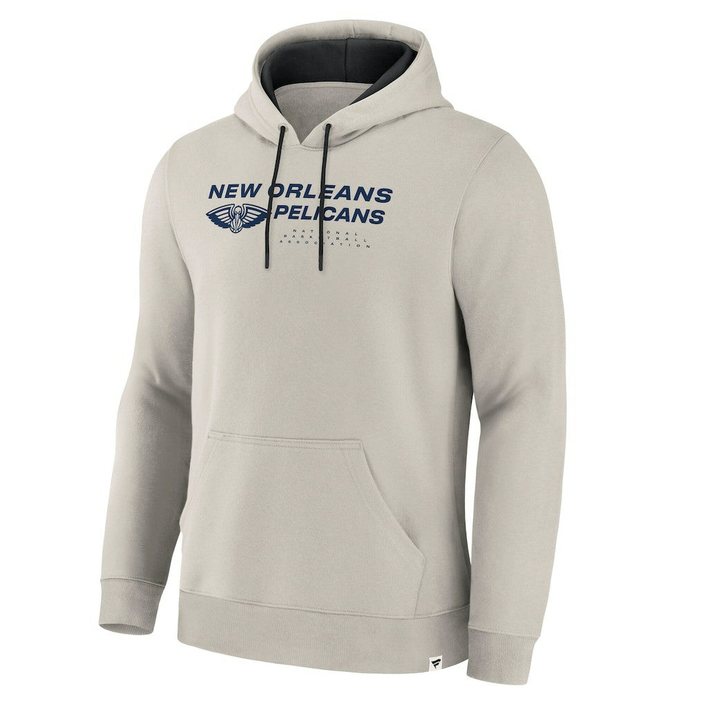 New Orleans Pelicans Crossover Collection Blocked Shot Premium Pullover Hoodie Off White | Fanatics US