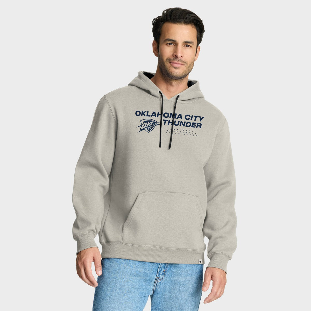 Oklahoma City Thunder Crossover Collection Blocked Shot Premium Pullover Hoodie Off White | Fanatics US