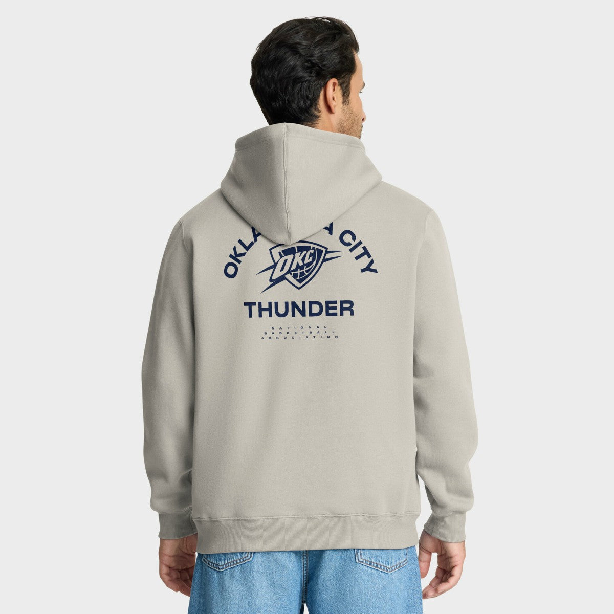 Oklahoma City Thunder Crossover Collection Blocked Shot Premium Pullover Hoodie Off White | Fanatics US