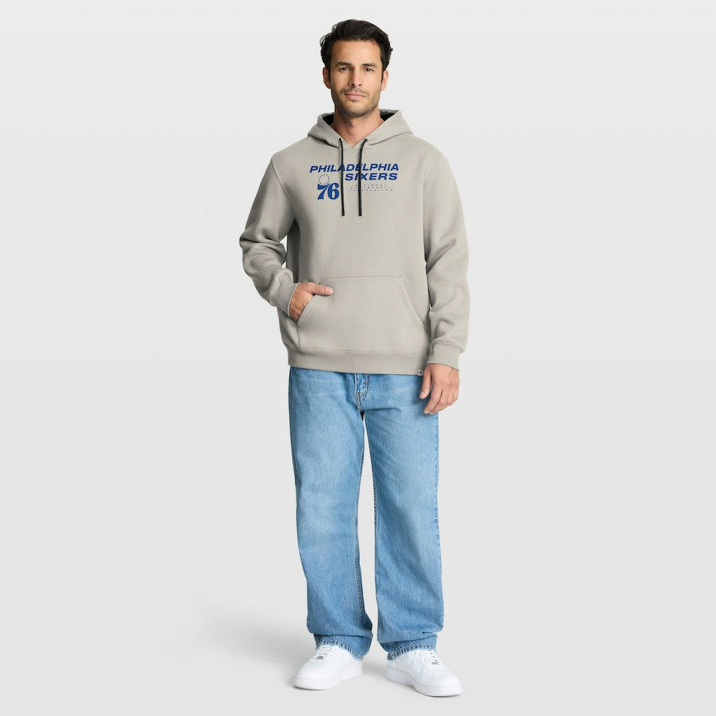Philadelphia 76ers Crossover Collection Blocked Shot Premium Pullover Hoodie Off White | Fanatics for sale