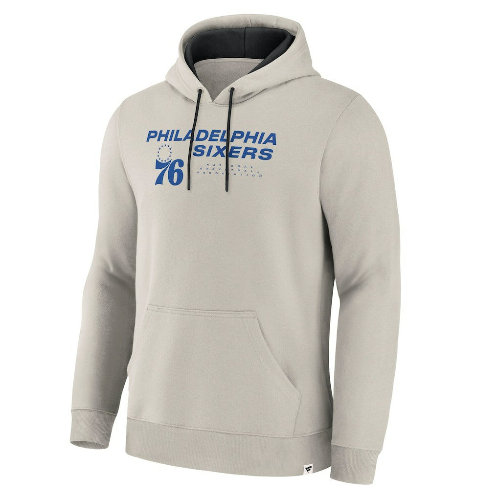 Philadelphia 76ers Crossover Collection Blocked Shot Premium Pullover Hoodie Off White | Fanatics for sale