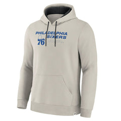 Philadelphia 76ers Crossover Collection Blocked Shot Premium Pullover Hoodie Off White | Fanatics for sale