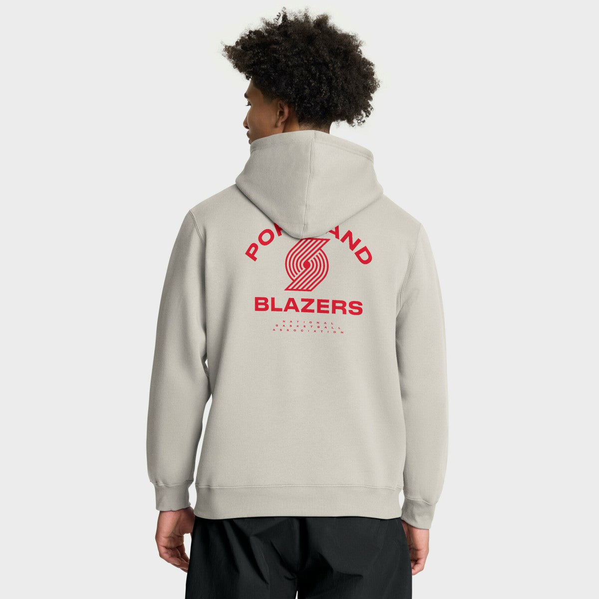 Portland Trail Blazers Crossover Collection Blocked Shot Premium Pullover Hoodie Off White | Fanatics outlet