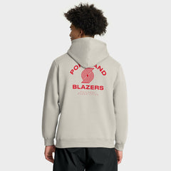 Portland Trail Blazers Crossover Collection Blocked Shot Premium Pullover Hoodie Off White | Fanatics outlet