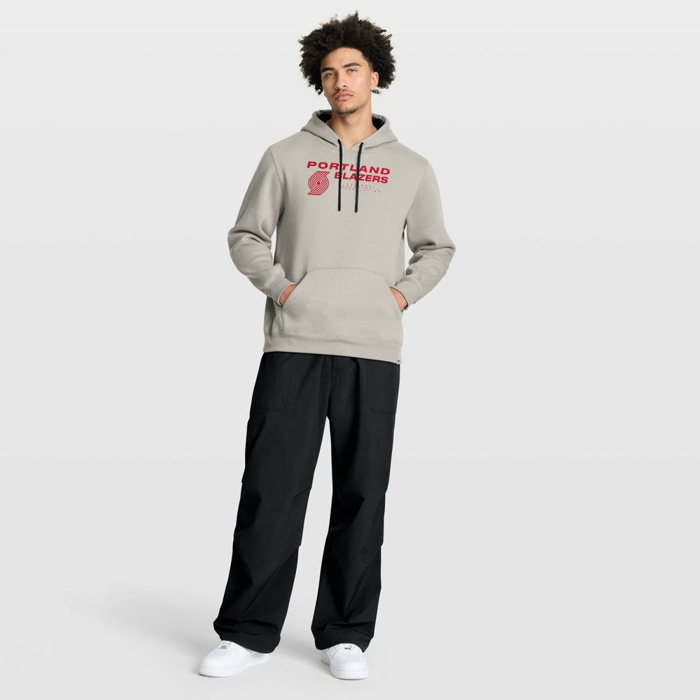 Portland Trail Blazers Crossover Collection Blocked Shot Premium Pullover Hoodie Off White | Fanatics outlet
