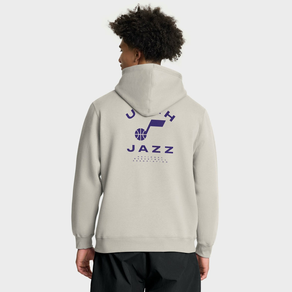 Utah Jazz Crossover Collection Blocked Shot Premium Pullover Hoodie Off White | Fanatics discount