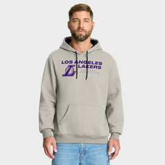 Los Angeles Lakers Crossover Collection Blocked Shot Premium Pullover Hoodie Off White | Fanatics US