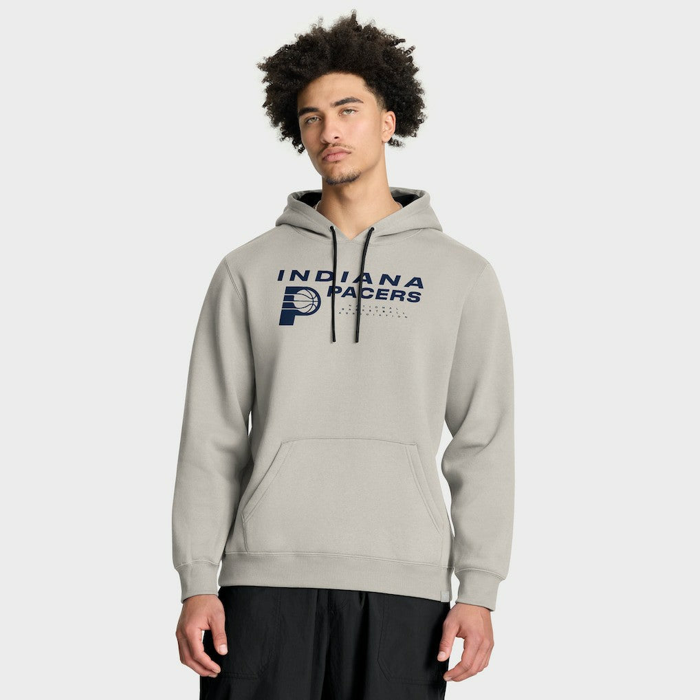 Indiana Pacers Crossover Collection Blocked Shot Premium Pullover Hoodie Off White | Fanatics US