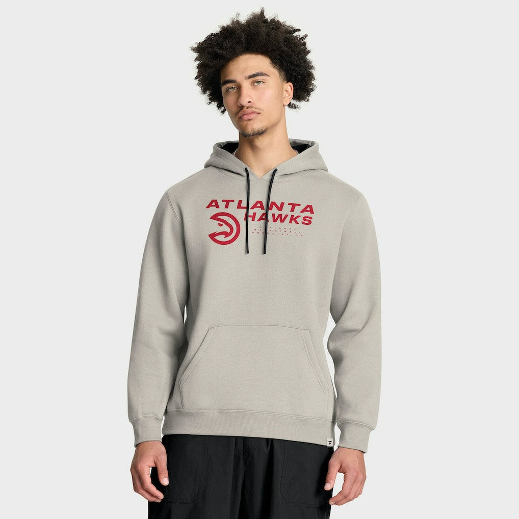 Atlanta Hawks Crossover Collection Blocked Shot Premium Pullover Hoodie Off White | Fanatics for sale