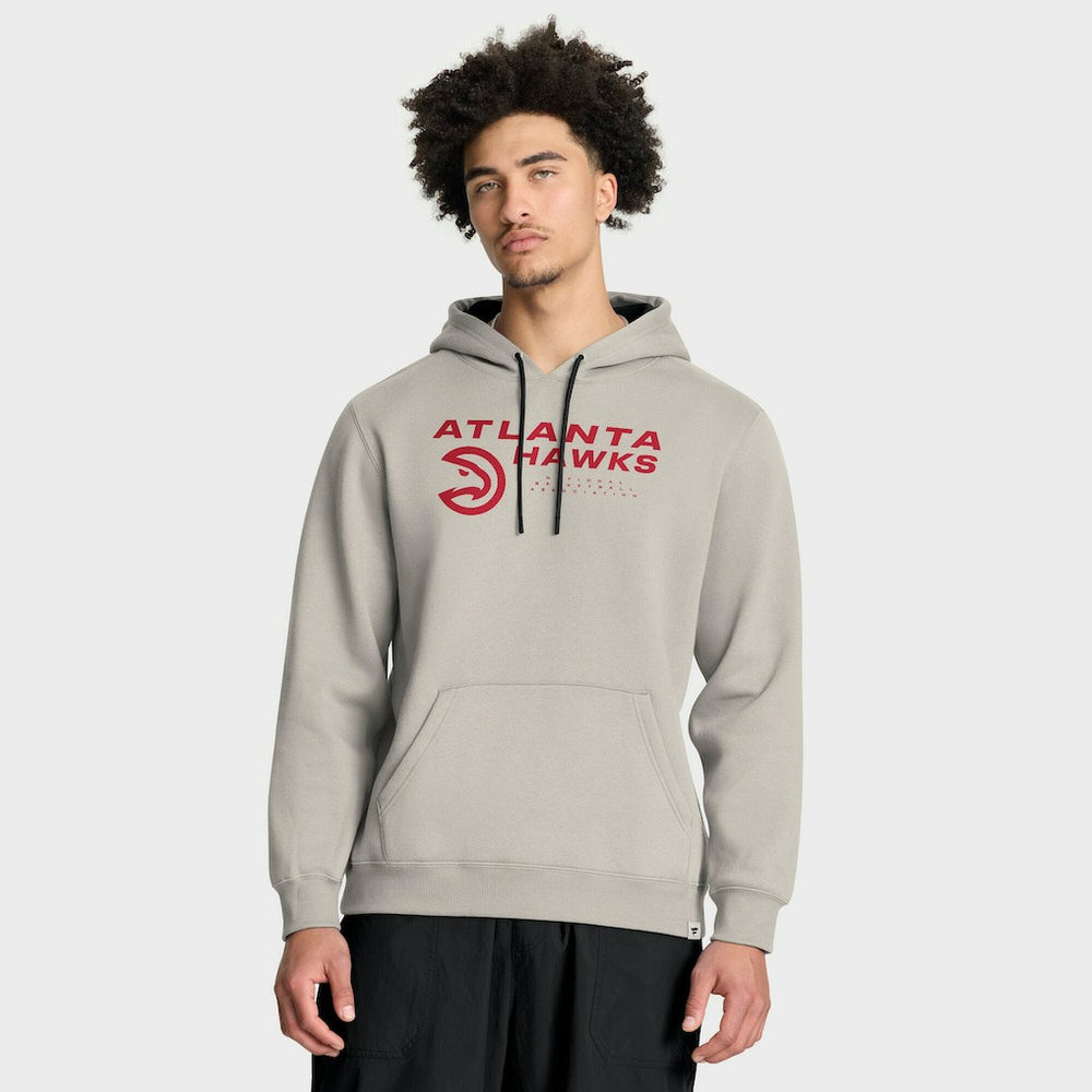 Atlanta Hawks Crossover Collection Blocked Shot Premium Pullover Hoodie Off White | Fanatics for sale