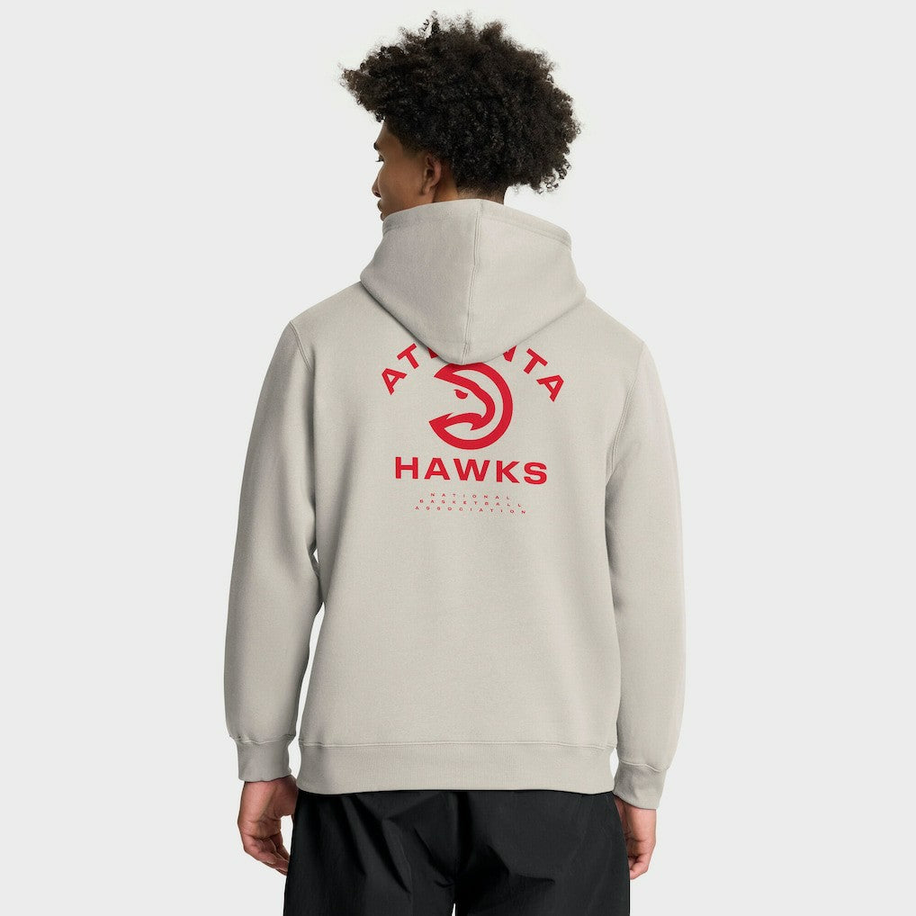 Atlanta Hawks Crossover Collection Blocked Shot Premium Pullover Hoodie Off White | Fanatics for sale
