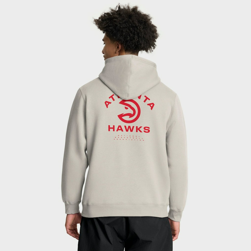 Atlanta Hawks Crossover Collection Blocked Shot Premium Pullover Hoodie Off White | Fanatics for sale