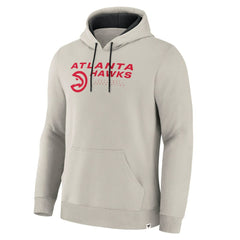 Atlanta Hawks Crossover Collection Blocked Shot Premium Pullover Hoodie Off White | Fanatics for sale