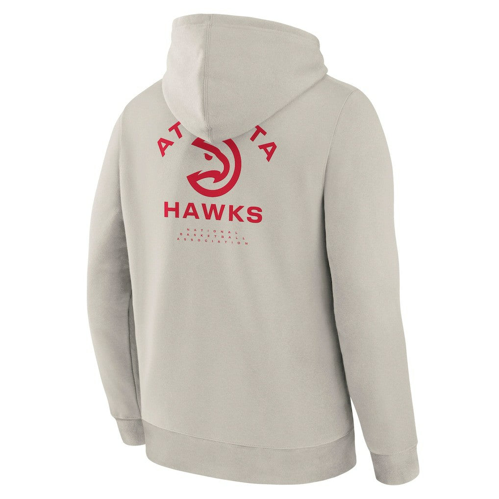 Atlanta Hawks Crossover Collection Blocked Shot Premium Pullover Hoodie Off White | Fanatics for sale
