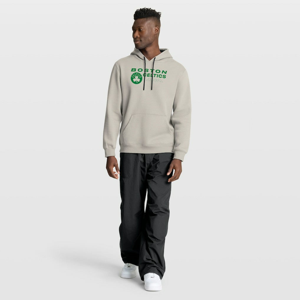 Boston Celtics Crossover Collection Blocked Shot Premium Pullover Hoodie Off White | Fanatics Lifestyle