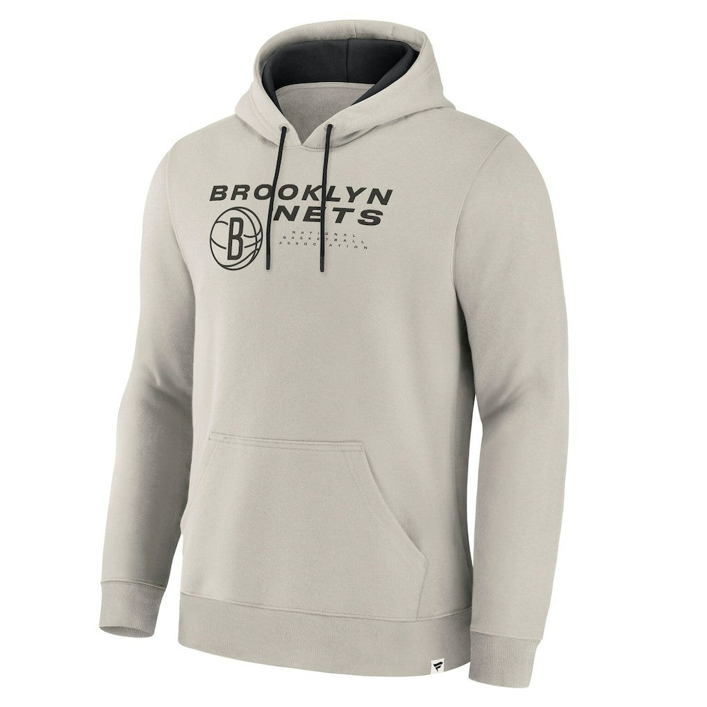 Brooklyn Nets Crossover Collection Blocked Shot Premium Pullover Hoodie Off White | Fanatics outlet