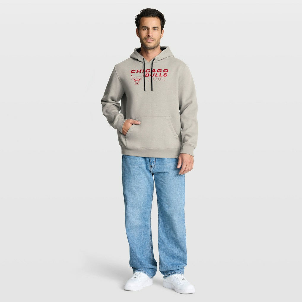 Chicago Bulls Crossover Collection Blocked Shot Premium Pullover Hoodie Off White | Fanatics