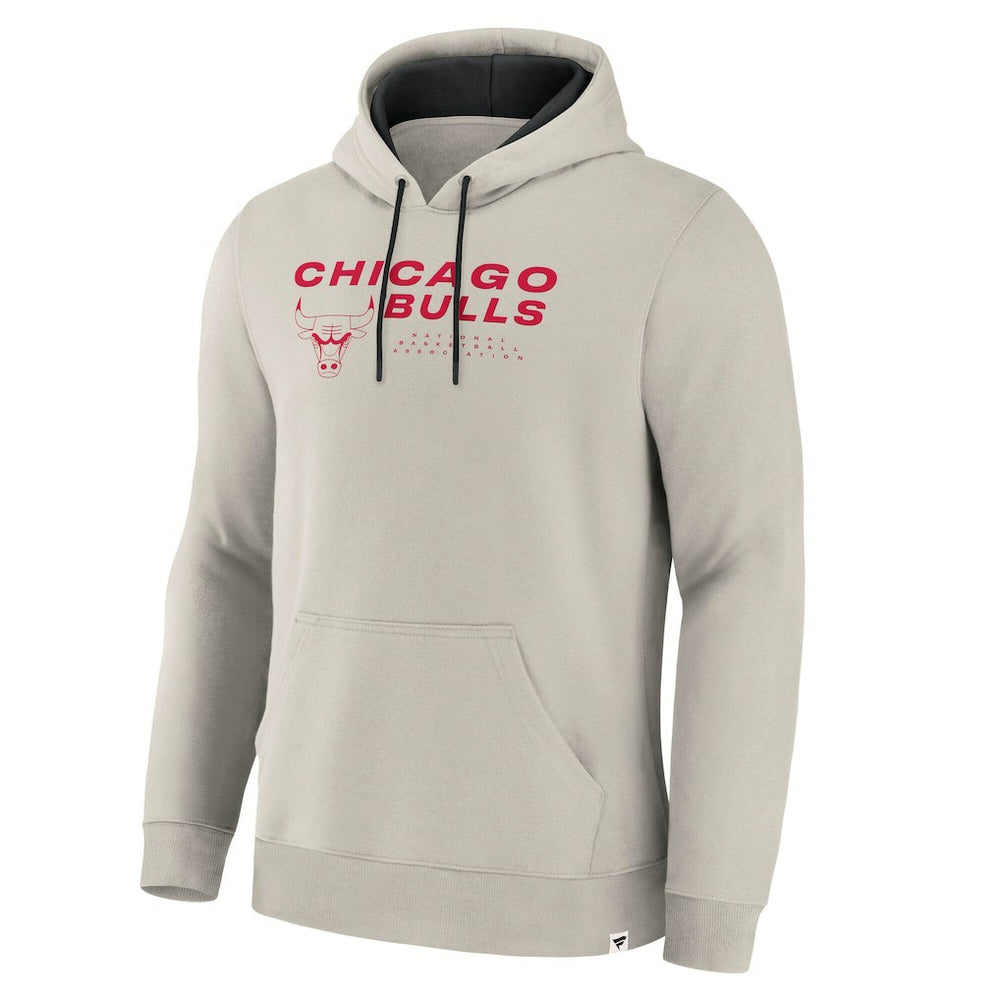 Chicago Bulls Crossover Collection Blocked Shot Premium Pullover Hoodie Off White | Fanatics