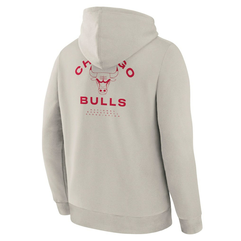 Chicago Bulls Crossover Collection Blocked Shot Premium Pullover Hoodie Off White | Fanatics