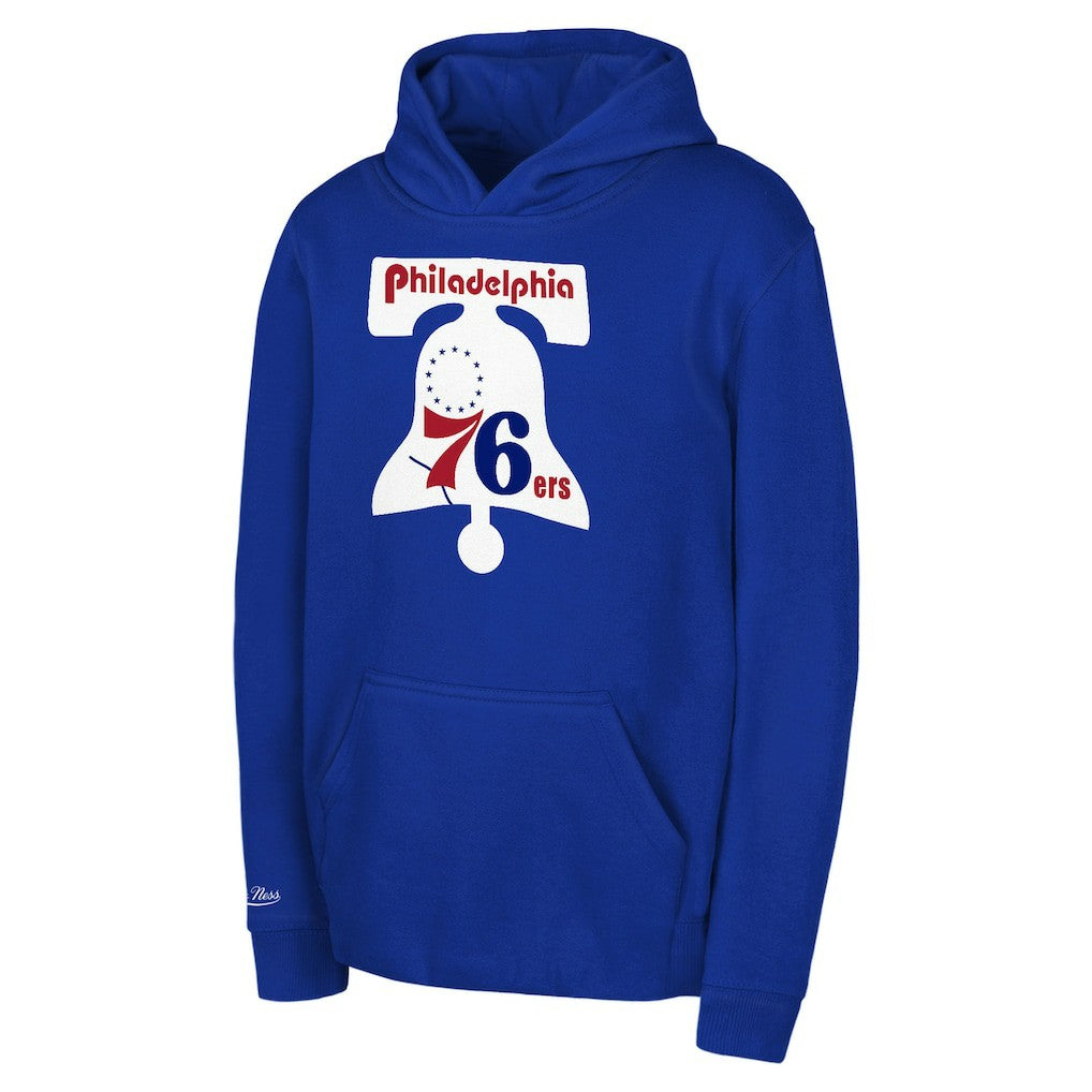 Philadelphia 76ers Preschool Retro Logo Pullover Hoodie Royal | Mitchell & Ness Near Me