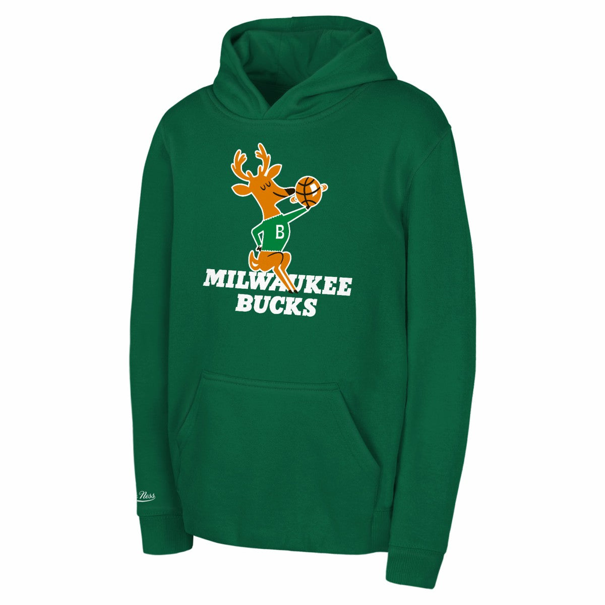 Milwaukee Bucks Preschool Retro Logo Pullover Hoodie Green | Mitchell & Ness outlet