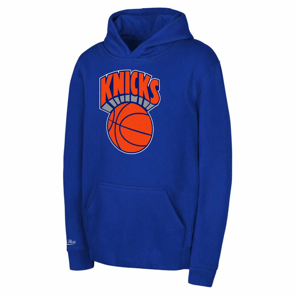 New York Knicks Preschool Retro Logo Pullover Hoodie Blue | Mitchell & Ness discount